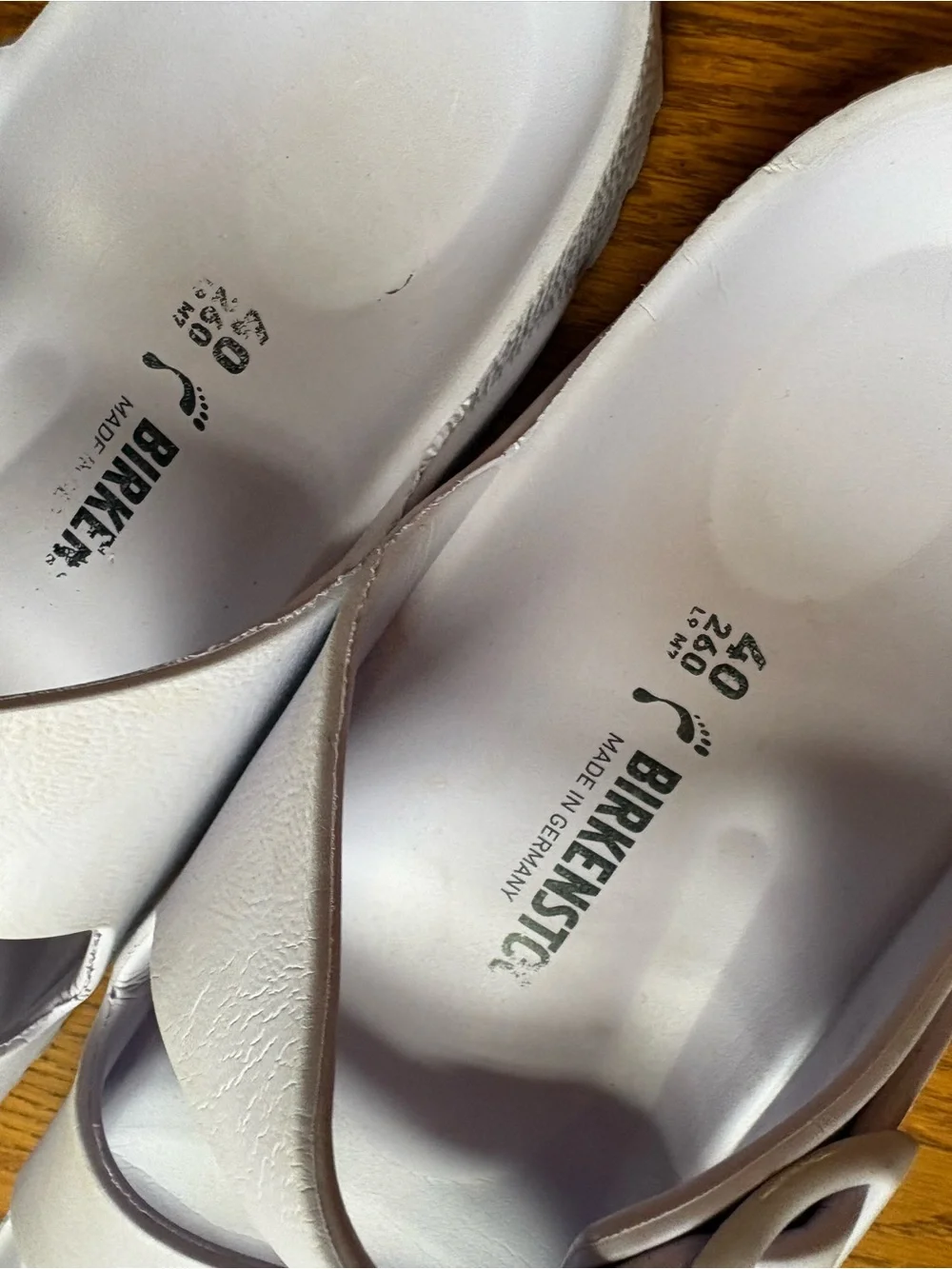 Birkenstock light purple Two-Strap EVA Slide Sandals - Picture 4 of 6